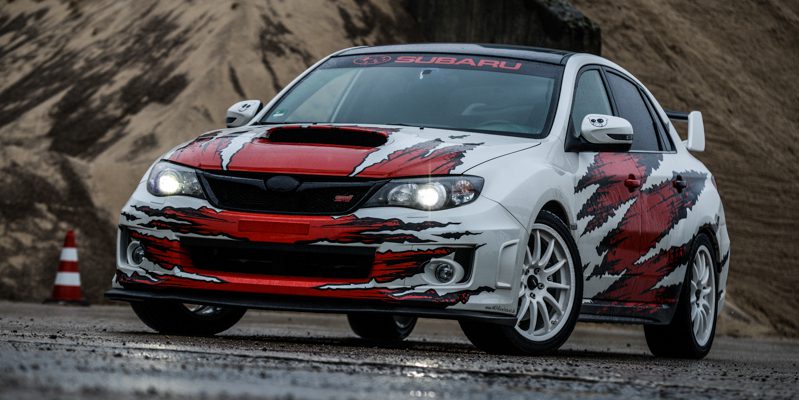 design1k von MK Folientechnik folierter Mercedes-Benz A Klasse blau